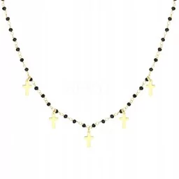 Naszyjnik CHOKER srebro925 krzyże NOWOŚĆ - Biżuteria religijna - miniaturka - grafika 1