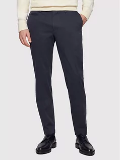 Spodnie męskie - BOSS Spodnie materiałowe Broad1-W 50447070 Granatowy Slim Fit - grafika 1