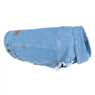 Amiplay Denim Kurtka Jeansowa Dla Psa 40Cm Miniature Schnauzer Niebieska - Ubranka dla psów - miniaturka - grafika 1