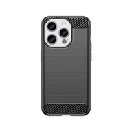 Etui i futerały do telefonów - Etui Carbon Case do iPhone 15 Pro elastyczny czarny - miniaturka - grafika 1