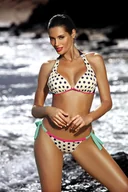 Stroje kąpielowe - Kostium kąpielowy Iris Cosmo-Clematis M-450 (1) Granatowo-Kremowy (Rozmiar XXL/L) - miniaturka - grafika 1