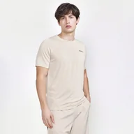 Koszulki męskie - Męska Koszulka z krótkim rękawem CRAFT CORE ESSENCE BI-BLEND TEE M 1913205-211000 – Beżowy - miniaturka - grafika 1