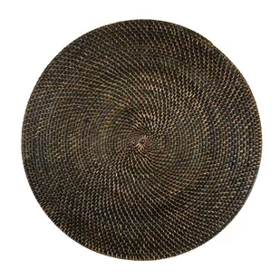 Brązowa rattanowa mata stołowa Tiseco Home Studio, ø 36 cm - Obrusy i serwetki - miniaturka - grafika 1