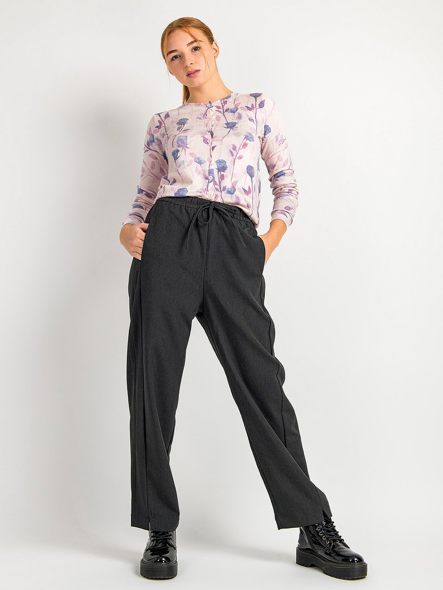 Spodnie z domieszką bawełny M grafitowy