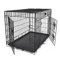 Akcesoria dla gryzoni - KLATKA DLA PSA XXL 106 X 77,5 X 70 CM CZARNA - miniaturka - grafika 1