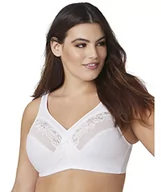 Biustonosze - Glamorise Damski biustonosz sportowy bez fiszbin gładki pełna figura bez fiszbin biustonosz sportowy - miniaturka - grafika 1