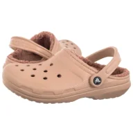 Klapki i japonki damskie - Klapki Classic Lined Clog Pink Caramel 203591-7AF (CR266-g) Crocs - miniaturka - grafika 1