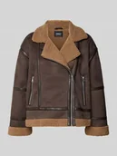 Kurtki damskie - Bomberka o kroju regular fit z kołnierzem z futerka model ‘KENDRA’ - miniaturka - grafika 1