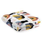 Koce - Koc flanelowy Cattos 130 x 170 cm mix - miniaturka - grafika 1