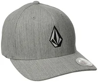 Czapki damskie - Volcom Męska czapka z daszkiem Full Stone Hthr Xfit Flexfit szary Grey Vintage 54-57 - miniaturka - grafika 1