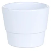 Donice - Osłonka ceramiczna 8 cm biała CERMAX - miniaturka - grafika 1