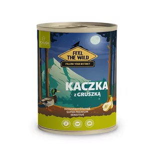 POKUSA Kaczka z Gruszką 800g Feel The Wild-monoproteinowa 78% mięsa - Mokra karma dla psów - miniaturka - grafika 1