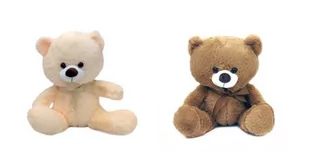 PROMO Maskotka miś z kokardą 30cm 8827 2wz, mix - Maskotki i pluszaki - miniaturka - grafika 1