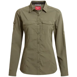 Koszula damska Craghoppers NosiLife Adventure Long Sleeved Shirt III Rozmiar: XS / Kolor: zielony - Koszulki sportowe damskie - miniaturka - grafika 1