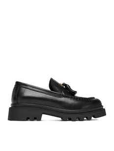 Badura Loafersy EO-AUBRE-01 Czarny - Półbuty damskie - miniaturka - grafika 1