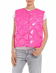 Replay Kamizelka damska, 817 Pink Fluo, M - Kamizelki damskie - miniaturka - grafika 1