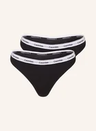 Majtki damskie - Calvin Klein Stringi, 3 Szt. schwarz - miniaturka - grafika 1