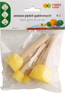 Przybory szkolne - HAPPYCOLOR Pędzel gąbkowy okrągły (4) mix Happy Color - miniaturka - grafika 1