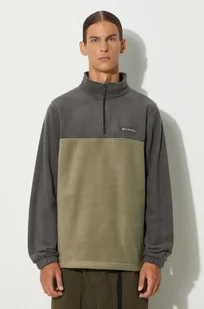 Columbia bluza polarowa Steens Mountain Half Zip kolor szary gładka 1620191 - Bluzy męskie - miniaturka - grafika 1