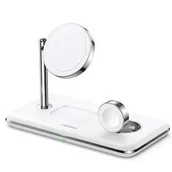 Ładowarki do telefonów - Bezprzewodowa ładowarka UGREEN 3 v1 15W (90326) Biała - miniaturka - grafika 1