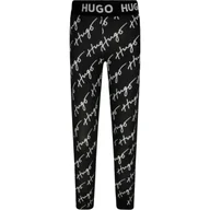 Spodnie sportowe damskie - HUGO KIDS Legginsy | Slim Fit - miniaturka - grafika 1