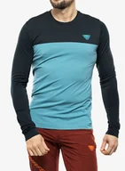 Bluzy sportowe męskie - Longsleeve męski Dynafit Traverse S-Tech Longsleeve - storm blue - miniaturka - grafika 1