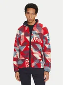 Bluzy męskie - Napapijri Polar T-Argient NP0A4HZJ Czerwony Regular Fit - miniaturka - grafika 1