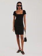 Sukienki - BIG STAR Sukienka w kolorze czarnym - miniaturka - grafika 1