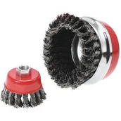 Pozostałe wyposażenie warsztatu - VERTO VERTO Szczotka druciana VERTO 62H130 doczołowa wzmacniana 65 mm x M14 62H130 62H130 - miniaturka - grafika 1