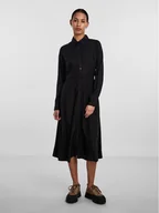 Sukienki - Pieces Sukienka koszulowa 17140732 Czarny Regular Fit - miniaturka - grafika 1
