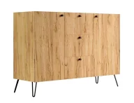 Komody - Industrialna komoda na nóżkach dąb craft P8-T01 - miniaturka - grafika 1