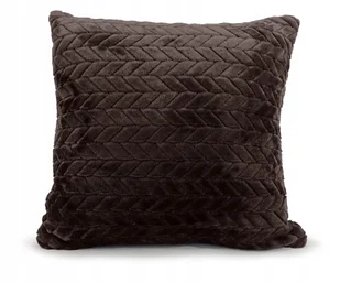 POSZEWKA NA PODUSZKĘ MIĘKKA TŁOCZONY WZÓR JASIEK FUERO 40x40 CZARNA - Poszewki na poduszki - miniaturka - grafika 1