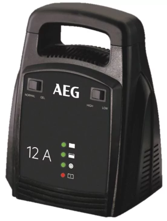 AEG Automotive 10274 ładowarka do akumulatorów LG (12 V, 12 amperów, wskaźnik LED, ładowarka podtrzymująca)