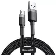 Kable USB - Baseus Kabel USB - Micro USB Cafule CAMKLF-CG1 2 m Szaro-czarny - miniaturka - grafika 1