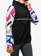 Kurtki męskie - Kurtka biegowa adidas Own The Run Seasonal Jacket - black/white/fuschia - miniaturka - grafika 1