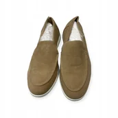 Mokasyny męskie - Mokasyny męskie zamszowe Old Money 43 - miniaturka - grafika 1