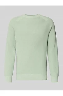Sweter z dzianiny o kroju regular fit z czystej bawełny - Tom Tailor Denim - Swetry męskie - miniaturka - grafika 1