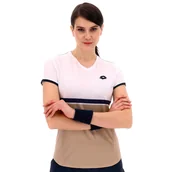 Koszulki sportowe damskie - Koszulka damska Lotto Tech W V D1 Tee Irish Beige M - miniaturka - grafika 1