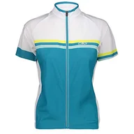 Koszulki i topy damskie - CMP CMP damska koszulka rowerowa turkusowy Curacao-bianco 36 39C6306 - miniaturka - grafika 1