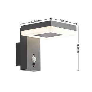Lindby Laira kinkiet zewnętrzny solarny LED 15,5cm - Lampy ogrodowe - miniaturka - grafika 2