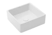 Umywalki - UpTrend Duff Umywalka nablatowa 38x38 cm biały połysk TR4566 - miniaturka - grafika 1