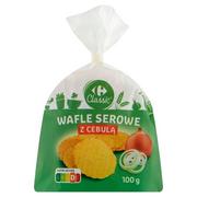 Paluszki - Carrefour Classic Wafle serowe z cebulą 100 g - miniaturka - grafika 1