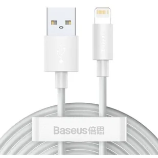 BASEUS BASEUS WISDOM 2-PACK KABEL LIGHTNING  150 cm / 2.4A BIAŁY 17056 - Kable komputerowe i do monitorów - miniaturka - grafika 11