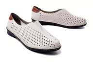 Półbuty damskie - RIEKER 48457-60 white, półbuty damskie - Rieker - miniaturka - grafika 1