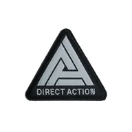 Odzież taktyczna i umundurowanie - Direct Action Naszywka Emblemat Logo Patch - Czarna - miniaturka - grafika 1
