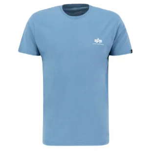 Koszulka Alpha Industries Small Logo Basic 188505 538 - Airforce Blue • RATY 0% Kup dziś i zapłać za 30 dni GRATIS WYSYŁKA ZWROT DO 100 DNI L - Odzież taktyczna i umundurowanie - miniaturka - grafika 1