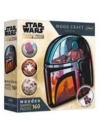 Puzzle - Trefl 160-częściowe drewniane puzzle "Star Wars Mandalorian" - 10+ - miniaturka - grafika 1