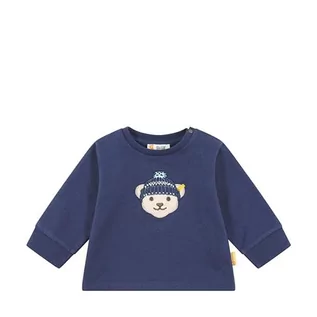 Bluzy dla dziewczynek - Steiff Bluza dziecięca chłopięca jednokolorowa, Crown Blue, 68 - grafika 1