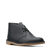 Botki męskie - Clarks Bushacre 3 [Black Leather] - Rozmiar 42 - miniaturka - grafika 1