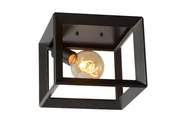 Lampy sufitowe - Lucide Plafon LAMPA sufitowa THOR 73102/01/15 metalowa OPRAWA klatka vintage szare żelazo 73102/01/15 - miniaturka - grafika 1